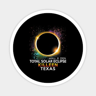 een Texas Totality Total Solar Eclipse April 8 2024 Magnet